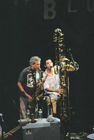 Blaise on contrabass sax with the Violent Femmes Blaise on contrabass sax with the Violent Femmes