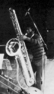 Anthony Braxton on contrabass sax