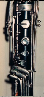 contralto clarinet, right hand detail